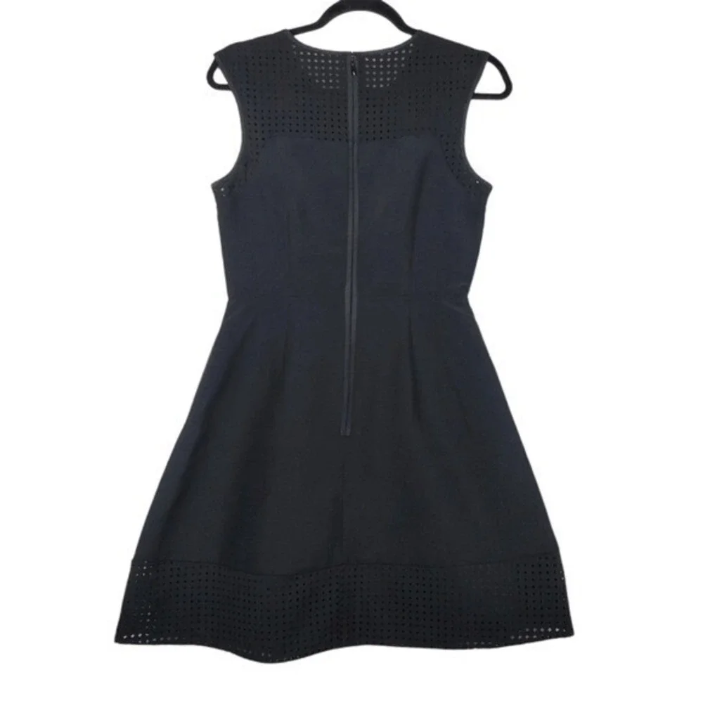 J.Crew Womens Sleeveless Black Fit & Flare Silk Blend Dress Size 2 NWOT - Picture 4 of 7
